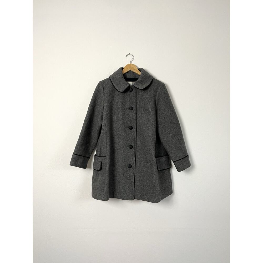 Vintage Sharpee Sharpe of Minneapolis Wool Blend Gray Pea Coat Women’s 15/16 XL